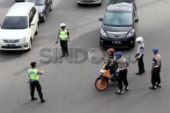 Uji Caba Larangan Motor Melintas Thamrin