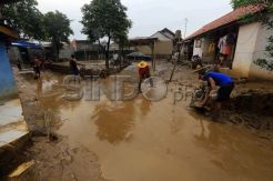 Banjir di Bandung Mulai Surut