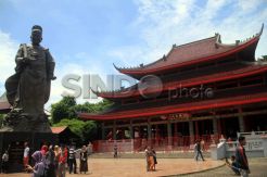 Pengunjung Klenteng Sam Po Kong Meningkat