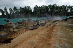 50 Rumah Siap Huni Dibangun TNI untuk Korban Sinabung
