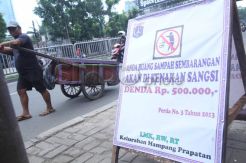 Penyebaran Papan Larangan Membuang Sampah