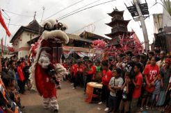 Atraksi Barongsai Semarakkan Imlek