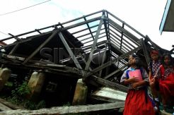 Bangunan SDN 424 Kertapati Palembang Roboh Diterjang Angin