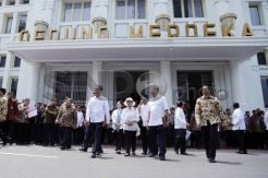 Presiden Jokowi Tinjau Persiapan Peringatan KAA