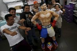 Bentuk Dukungan, Warga Filipina Buat Kue Berbentuk Manny Pacquiao