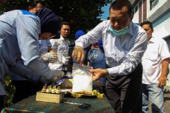 BNN Jawa Timur Musnahkan 2,3 Kg Sabu
