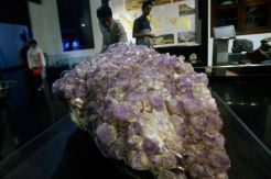 Batu Kecubung Ungu Raksasa Koleksi Museum Geologi Bandung