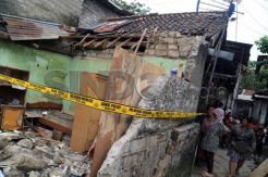Rumah Pariyem Hancur Akibat Ledakan Gas 3 Kg
