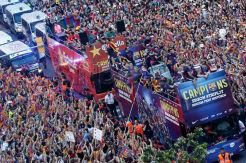 Pesta Treble Winners Barcelona