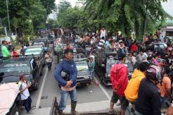 Aksi Padagang Pasar Induk Lau Cih Medan