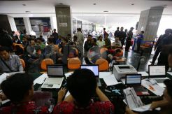 Ratusan Warga Antre Mudik Gratis di Kemenhub