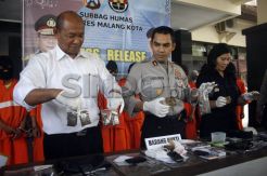 Polisi Amankan Sembilan Pengedar Ganja di Malang