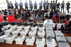 Polda Kepri Tahan 58 WNA Tersangka Kejahatan Online