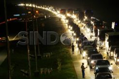 Kemacetan Mengular Jelang Exit Tol Cipali