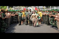 Ribuan Prajurit Sambut Mayjen TNI Jaswandi