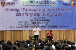 HT Berikan Kuliah Umum di Unika Atma Jaya
