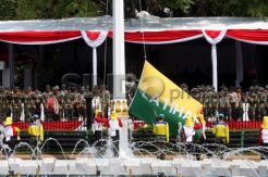Latihan Pengibaran Bendera Pusaka
