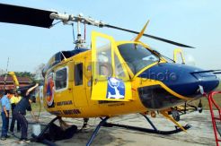 Helikopter Gunakan Flame Freeze Padamkan Kebakaran Lahan