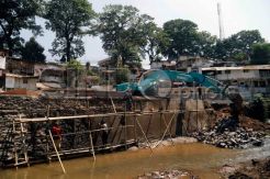 Proyek Pembangunan Amphiteater Cikapundung Terus Dikerjakan