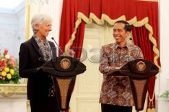 Presiden Jokowi Terima Direktur IMF Christine Lagarde