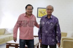 Syafii Maarif Temui Menko Maritim Rizal Ramli