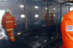 Bedeng Pekerja Proyek di Setiabudi Kuningan Terbakar