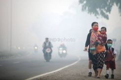 Asap di Palembang Kembali Pekat