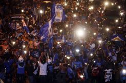 Persib Juara, Bobotoh Pesta Keliling Kota