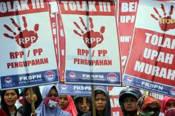 Buruh di Semarang Tolak RPP Pengupahan