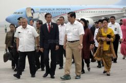 Jokowi Tinjau Penanganan Bencana Kabut Asap di OKI