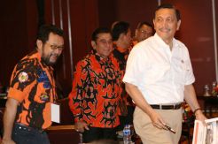 Luhut Pandjaitan Hadiri Rakernas Pemuda Pancasila