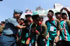 Pelayaran Santri Bela Negara Tiba di Surabaya