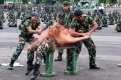Unjuk Kekuatan Prajurit TNI Warnai Peringatan Hari Juang Kartika di Kodam V/Brawijaya
