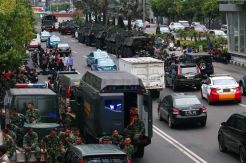 Kondisi Jalan Thamrin Berangsur Normal
