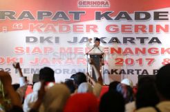 Prabowo Ajak Kader Gerindra Menangkan Pasangan Anies-Sandi