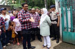 Cawagub Djarot Blusukan di Srengseng Jakarta Barat