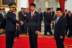 Presiden Jokowi Lantik KSAU Marsdya TNI Hadi Tjahjanto