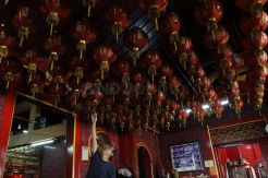 Persiapan Imlek di Vihara Dharma Bhakti Glodok
