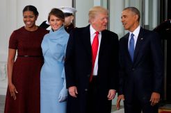 Obama Sambut Trump di Gedung Putih