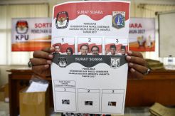 KPU Jakbar Distribusikan 2.000 Template Surat Suara untuk Tunanetra