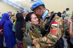 Satgas Kizi TNI Konga XX-M/Monusco Tiba di Tanah Air