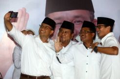 Prabowo Subianto dan Pasangan Anies-Sandi Gelar Konferensi Pers
