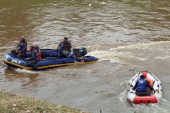 Satpol PP Ikuti Simulasi Penanganan Korban Banjir