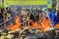 Polda Jabar Musnahkan Barang Bukti Narkoba Senilai Rp27 Miliar