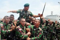 Sembilan Bulan Amankan Perbatasan RI-PNG, 900 Prajurit TNI Kembali ke Markas