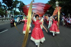 Kirab Kebangsaan Taruna Merah Putih di Rawamangun