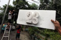 Warga Pinang Ranti Antusias Dirikan TPS