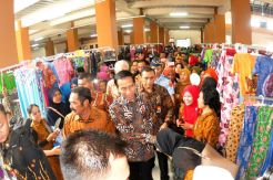 Presiden Jokowi Resmikan Pasar Klewer Solo