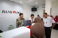 Peresmian Kantor Kas Bank DKI di Rusun Tambora