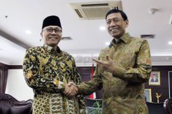 Wiranto Temui Ketua MPR Bahas RUU Terorisme